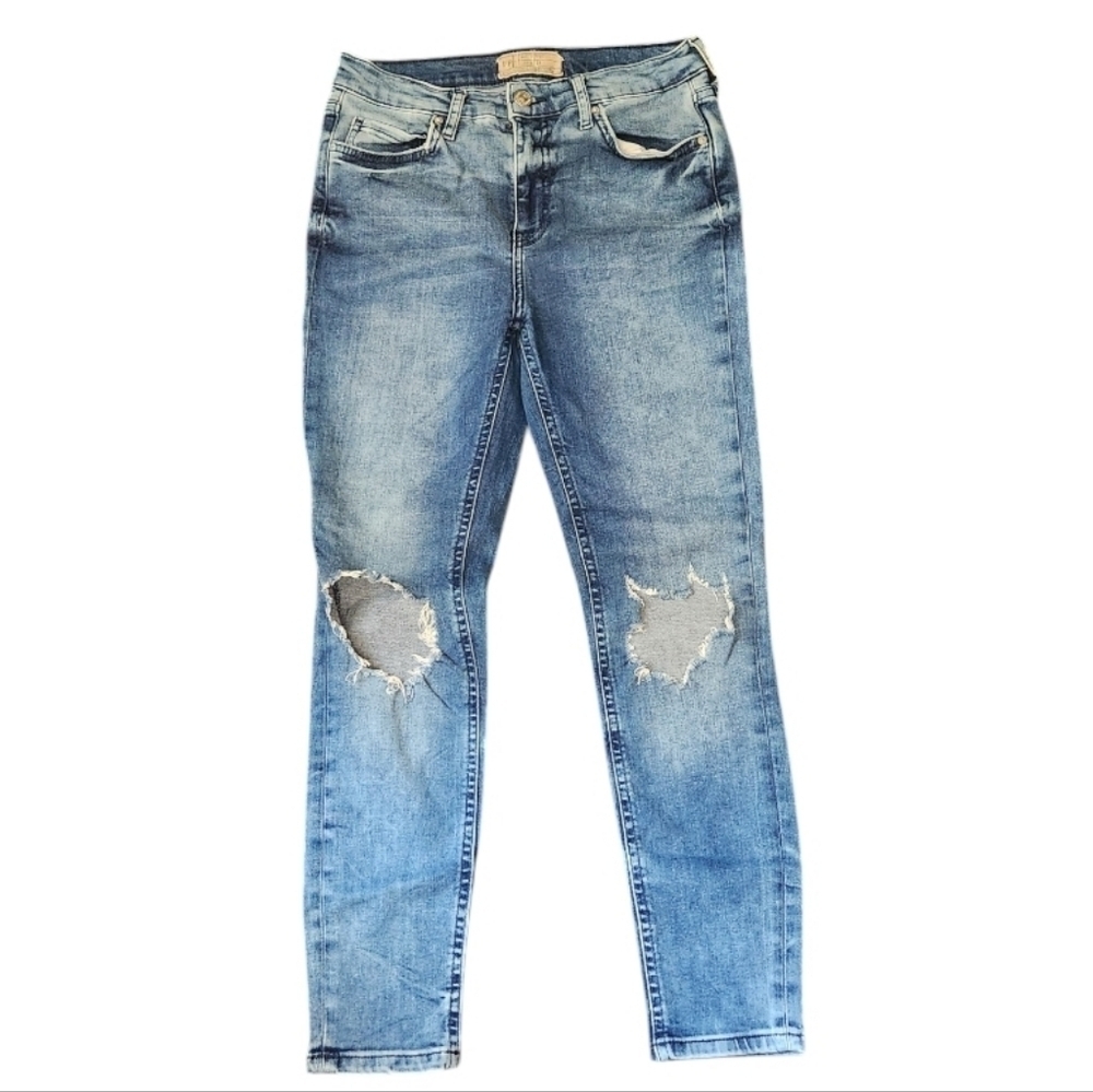 Free People Destructed Skinny Jeans